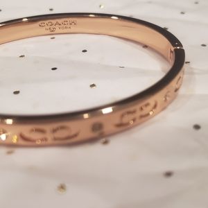 Rose gold Coach bracelet